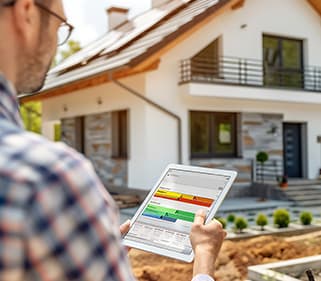 Installatie in een technische ruimte van een woning.